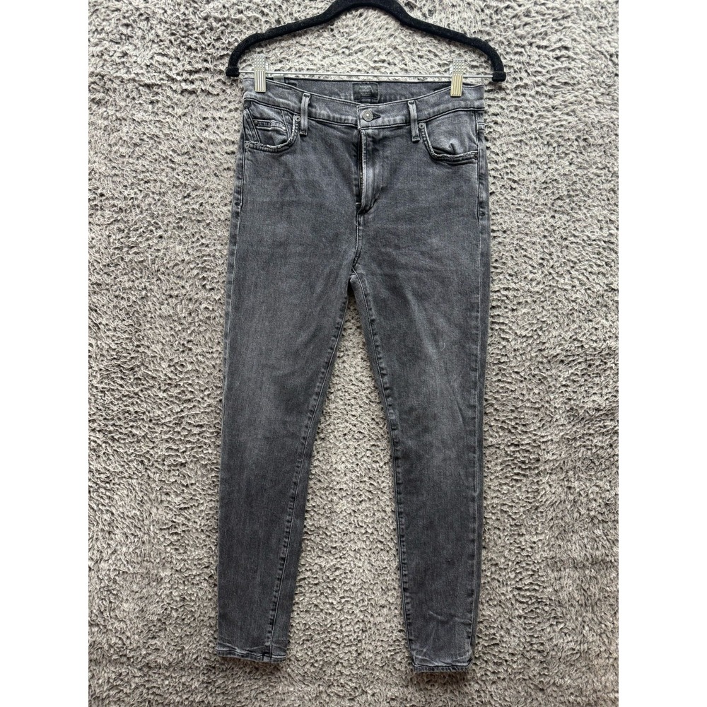 Citizens of Humanity Rocket Mid Rise Skinny Jeans Dark Gray Womens Size 28
